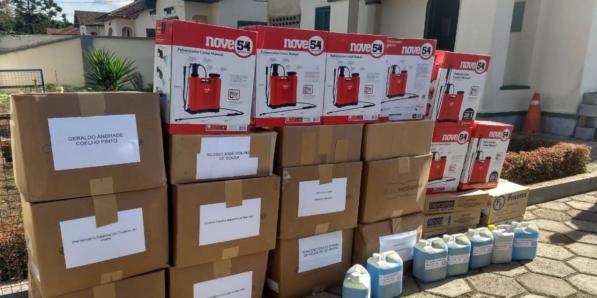 Depen distribui materiais para reforçar produção de EPIs contra o coronavírus