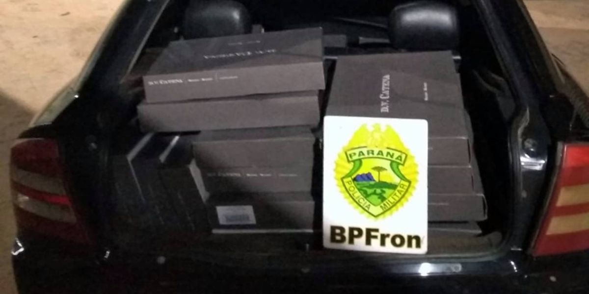 BPFRON realiza a apreensão de 36 Caixas de vinho oriundos da Argentina