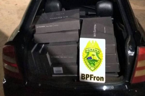 BPFRON realiza a apreensão de 36 Caixas de vinho oriundos da Argentina
