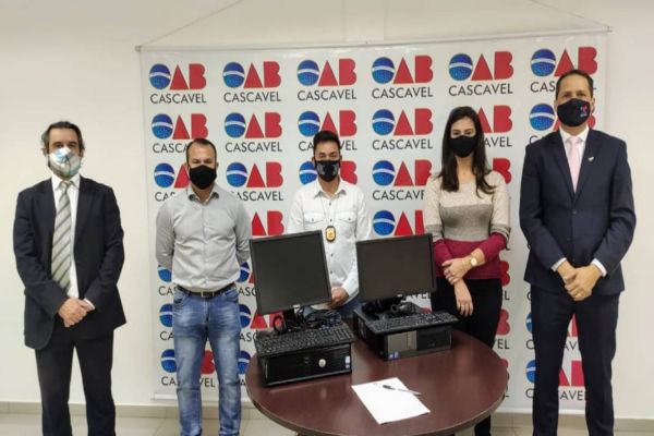 Equipamentos eletrônicos doados pela OAB-Cascavel agilizam trabalho do Depen