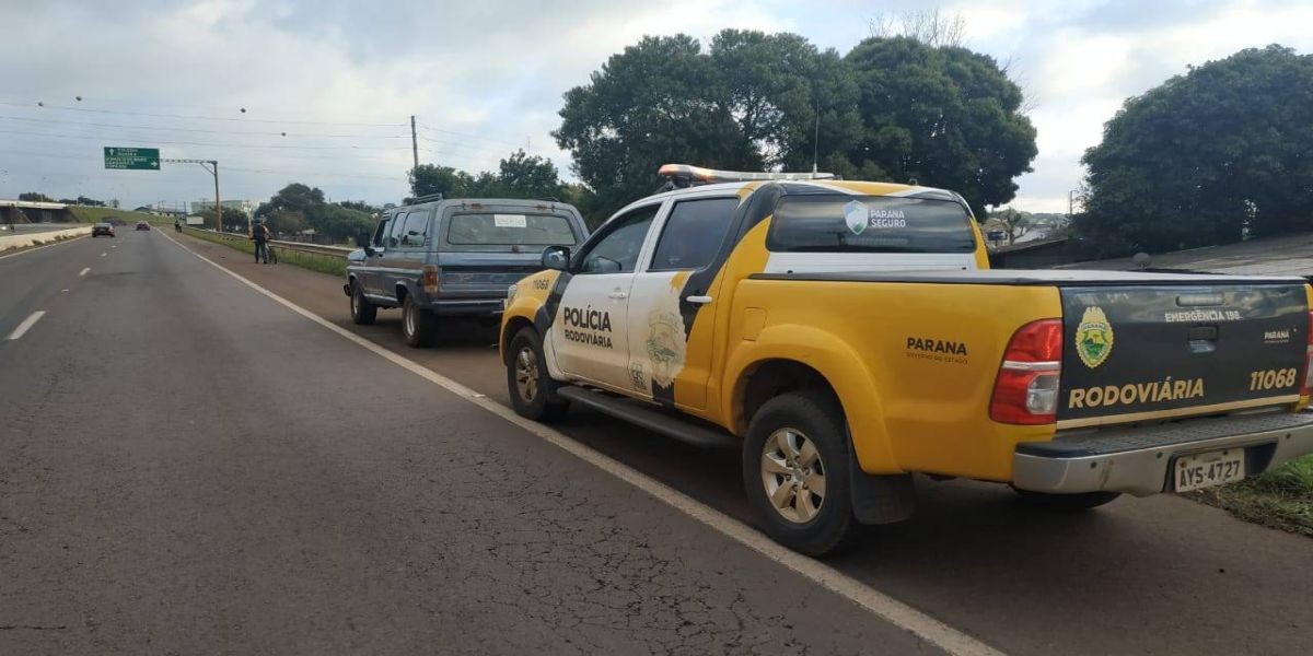PRE recupera caminhonete F-1000 em Corbélia na PRC-467