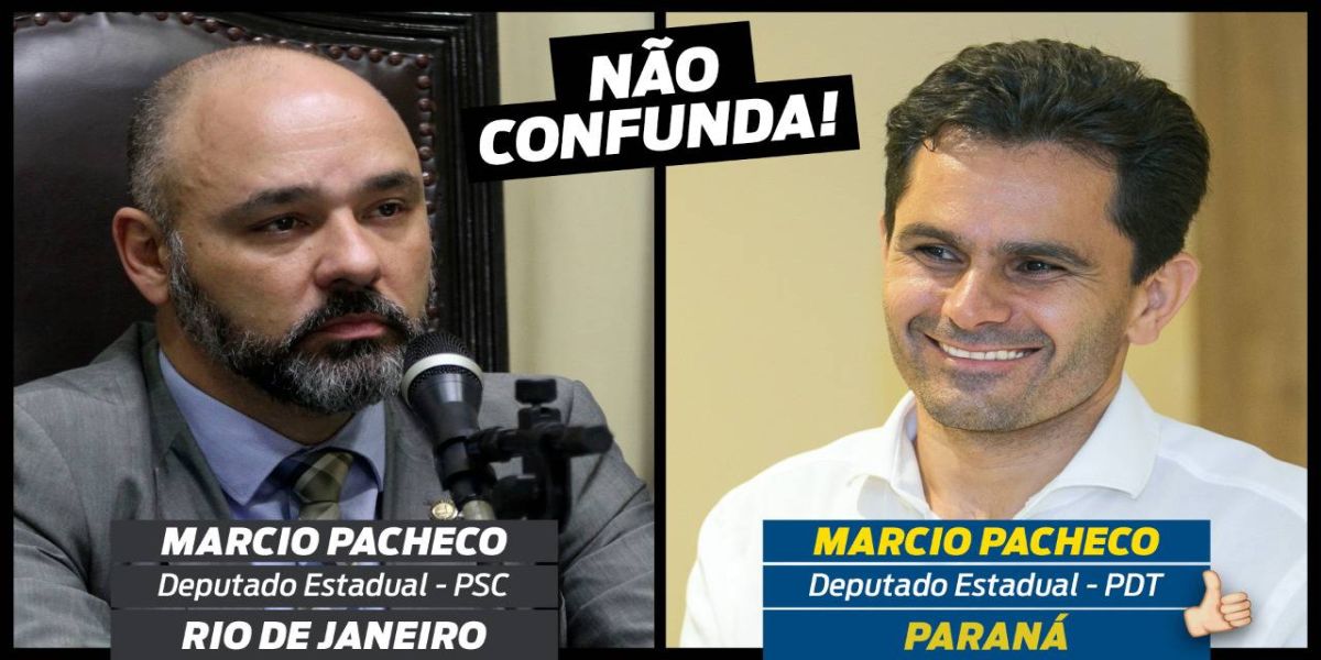 Pacheco é confundido com deputado investigado no Rio de Janeiro