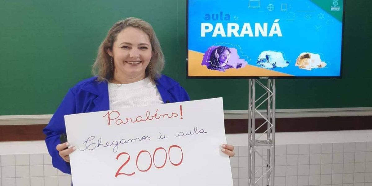 Aula Paraná atinge marca de 2 mil transmissões gravadas