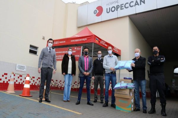 Depen entrega mais sete mil máscaras ao Hospital do Câncer de Cascavel