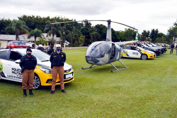 Falção 7 do BPMOA integra Operação Metrópoles no oeste do Paraná
