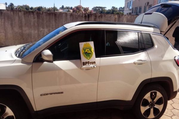 BPFRON apreende veículo carregado com vinho de origem Argentina, em Barracão-PR