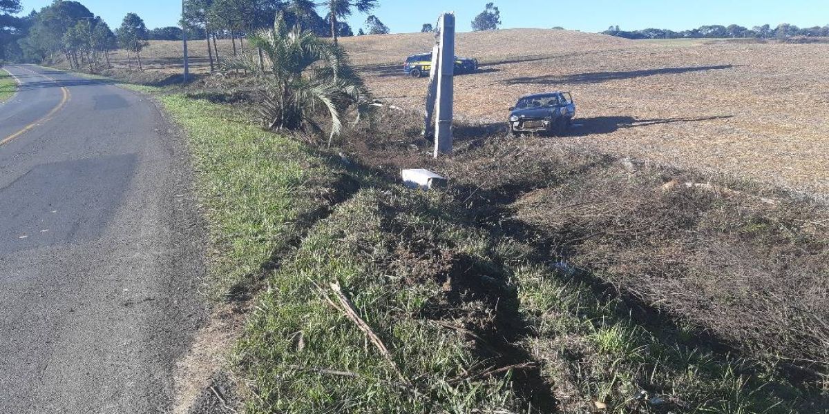PRF atende saída de pista na BR-153