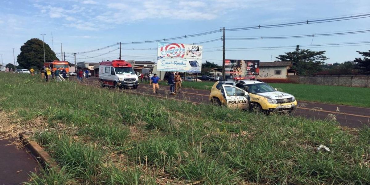 Após fugir da polícia, condutor de Jetta provoca acidente em Assis Chateaubriand