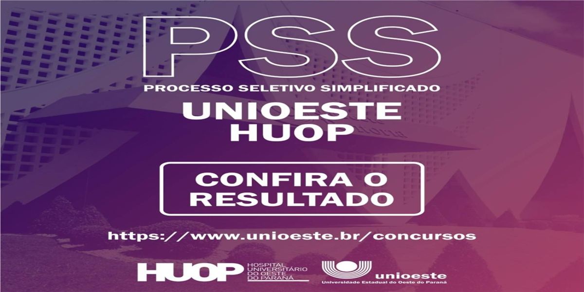 Resultado do PSS está disponível no site da Unioeste