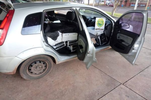 Operação Hórus: BPFron apreende veículo carregado com 60 Caixas de vinho oriundos da Argentina