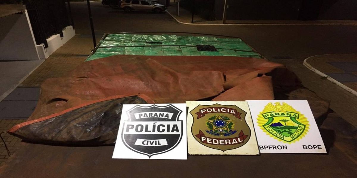 OPERAÇÃO HÓRUS: apreende caminhão com aproximadamente 500 caixas de cigarros paraguaios