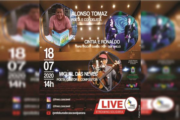 Live streaming solidária da FMEC: Música e Poesia