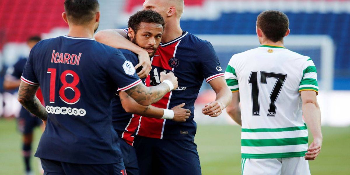 Neymar brilha e PSG goleia Celtic por 5 a 0 em amistoso