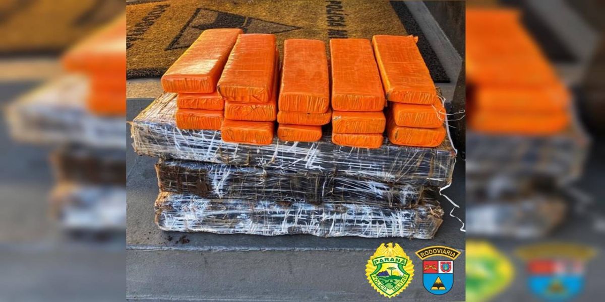 BPRv apreende 60 quilos de maconha ao abordar carro que estava em guincho no Noroeste do estado