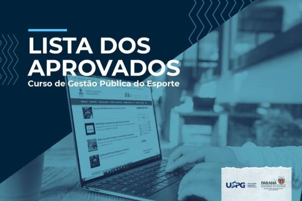 UEPG divulga aprovados no curso Gestão Pública do Esporte