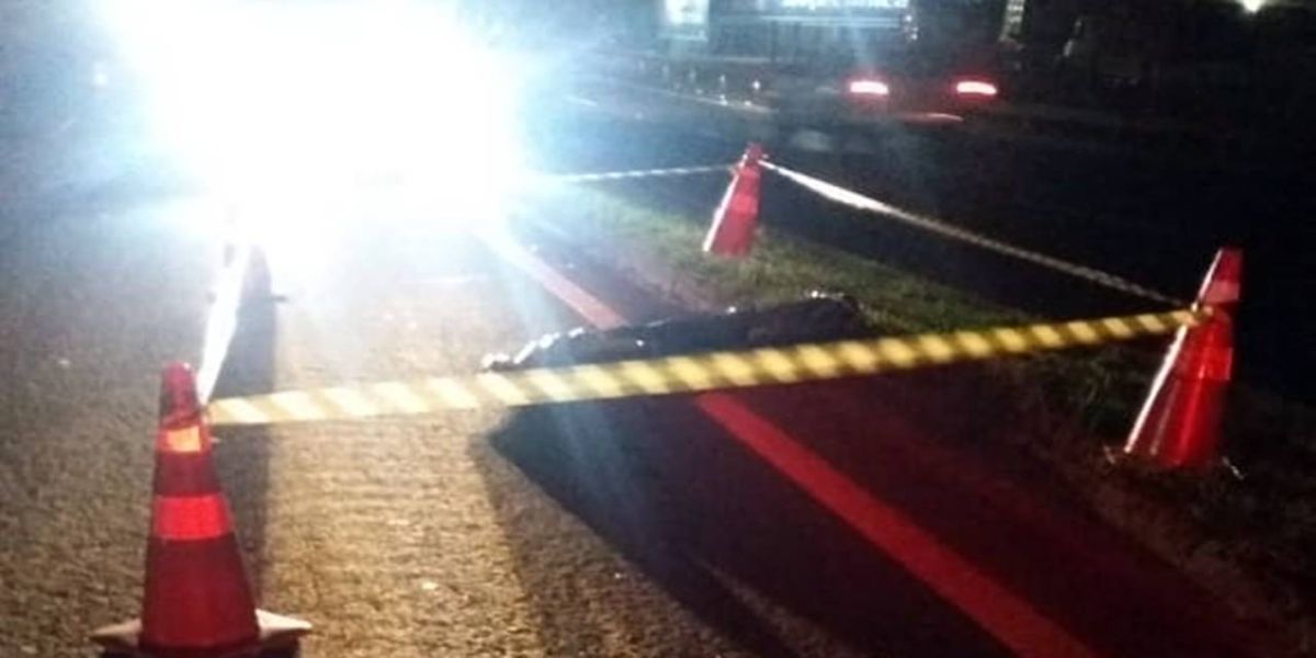 PRF atende atropelamento com óbito em Ponta Grossa/PR