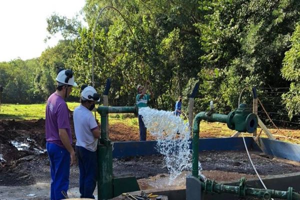 Sanepar conclui obras e instalação da bomba no poço de Cafelândia