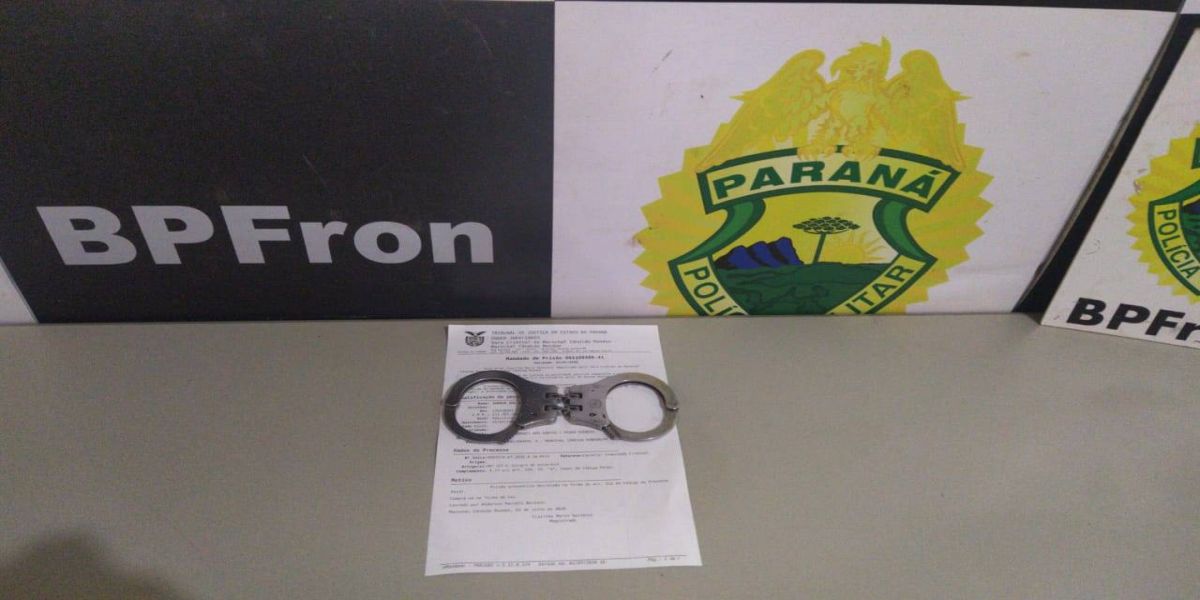 BPFRON: cumpre mandado de prisão em Guaíra-PR, durante Operação Hórus