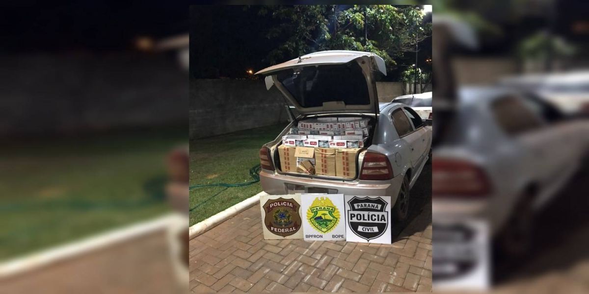 OPERAÇÃO HÓRUS: realizam apreensão de três veículos carregados com cigarros paraguaios