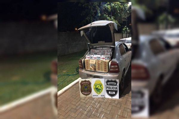 OPERAÇÃO HÓRUS: realizam apreensão de três veículos carregados com cigarros paraguaios