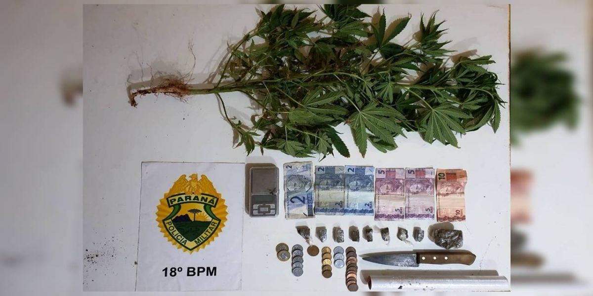 No Norte do Paraná, PM apreende espingarda adaptada e drogas durante o fim de semana