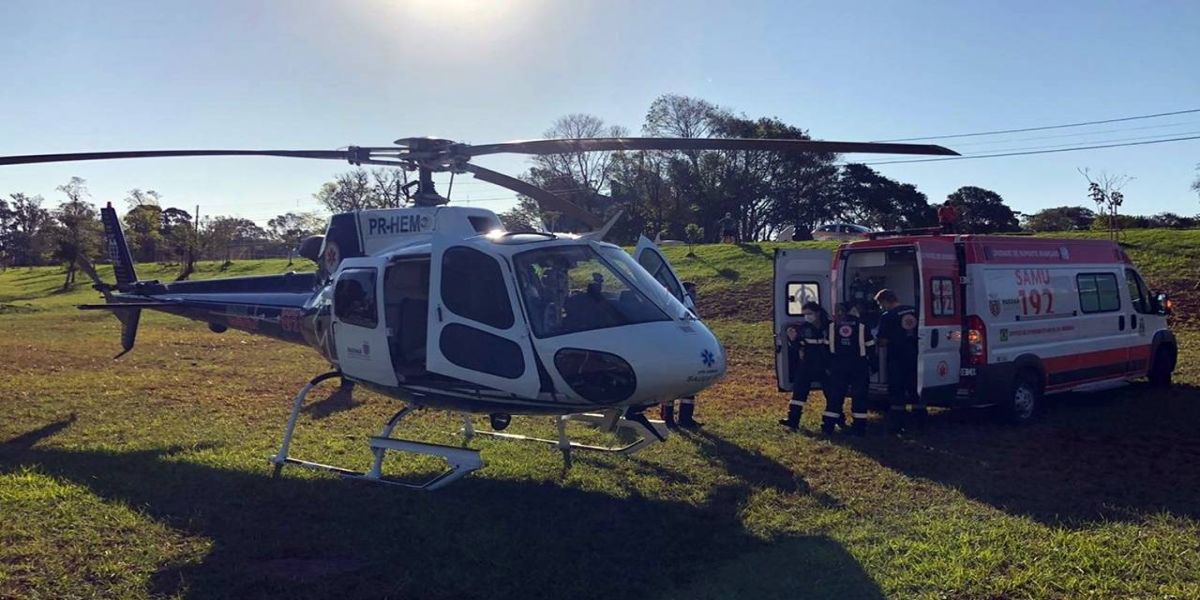 Homem de 47 anos com aneurisma cerebral é transferido de Foz do Iguaçu para Cascavel