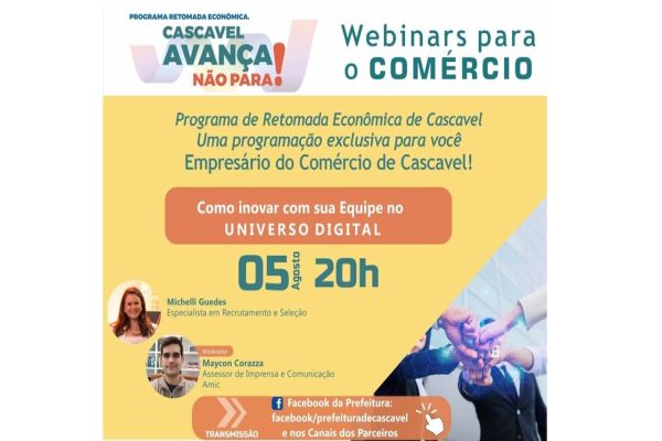 Inovação no universo digital é tema de webinar gratuita