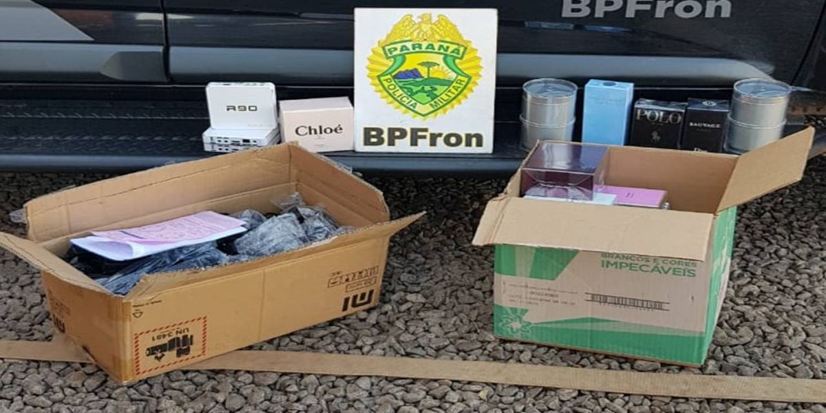 BPFRON apreende mercadorias  em Marechal Cândido Rondon