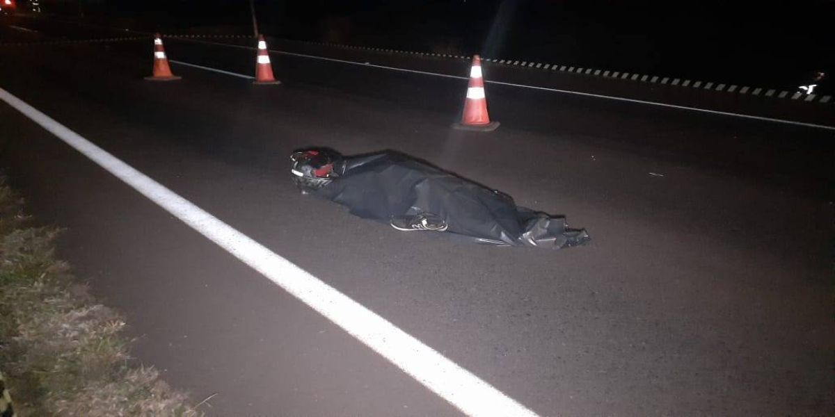 Motociclista morre após grave colisão de trânsito na BR-277 em Cascavel