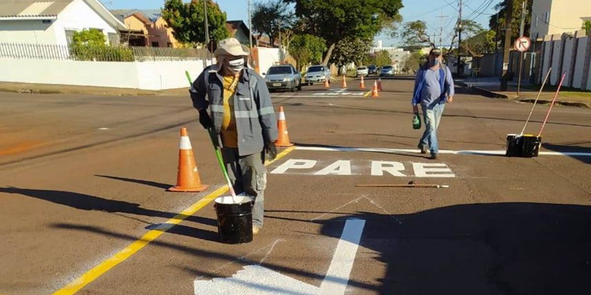 Cettrans/Transitar mantém cronograma de sinalização de trânsito em várias regiões da cidade