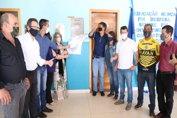 Prefeitura entrega revitalização de escola e abre licitação para o primeiro Cmei em Rio do Salto