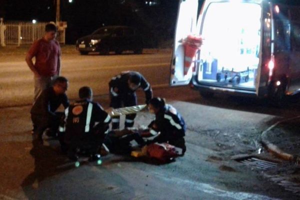 Motociclista sofre fratura após se envolver em acidente na cidade de Santa Izabel do Oeste