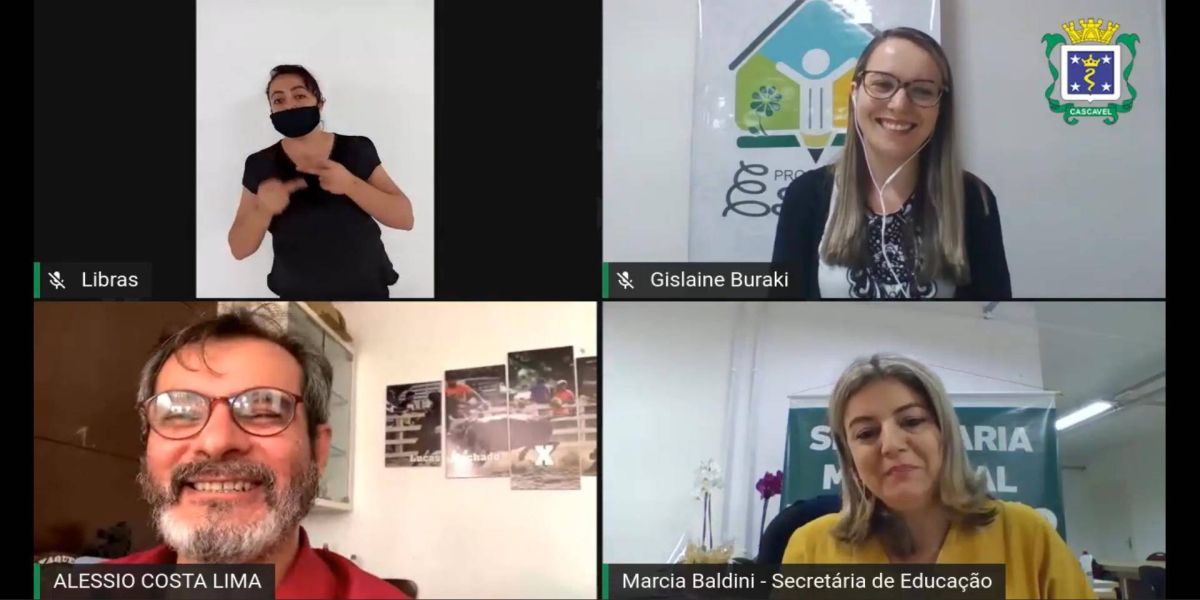 Secretaria de Educação realiza primeiro evento online