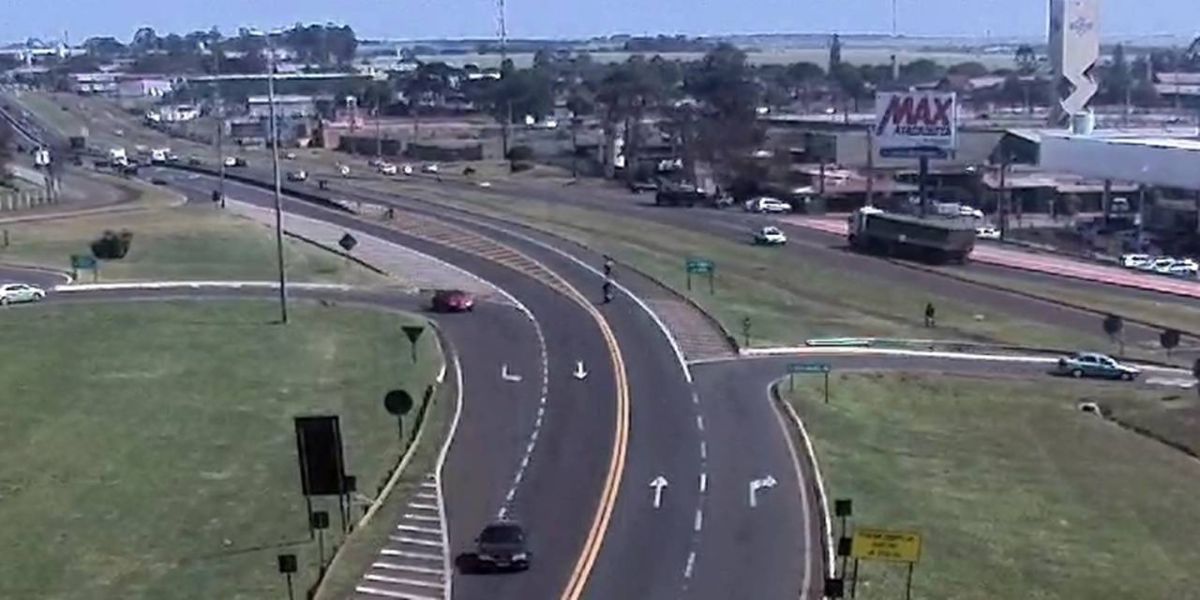 PRF atende um atropelamento de pedestre na BR 277, em Cascavel/PR