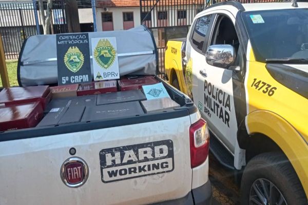 PRE Cascavel apreende veículo carregado com vinhos importados sem comprovação fiscal