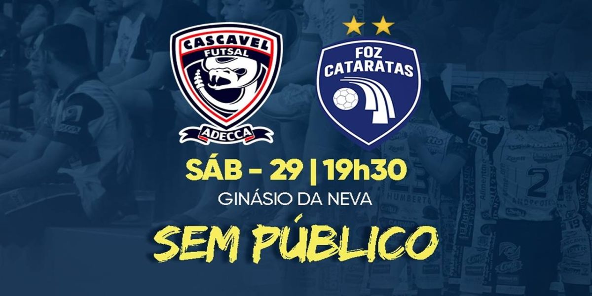 Secretaria Municipal de Saúde fala sobre cancelamento de público em partida do Cascavel Futsal