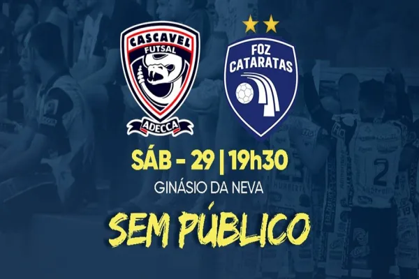 Foto relacionada a notícia: Secretaria Municipal de Saúde fala sobre cancelamento de público em partida do Cascavel Futsal