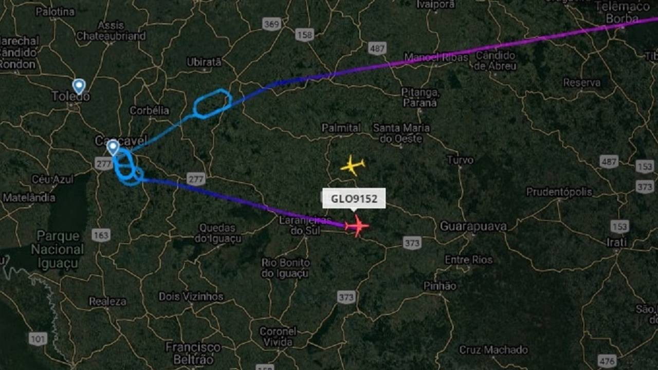 Falha de comunicação entre companhia aérea e aeroporto atrasa pouso de voo da Gol em Cascavel