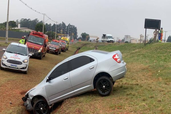 Ciclista fica em estado grave após ser atropelada na BR-277 em Cascavel