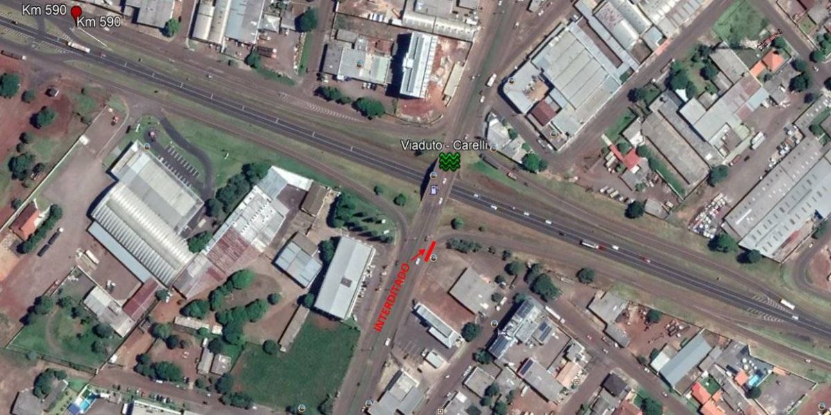 Alça de acesso a BR-277 do viaduto Arlindo Carell estará fechada nesta quarta-feira (23)