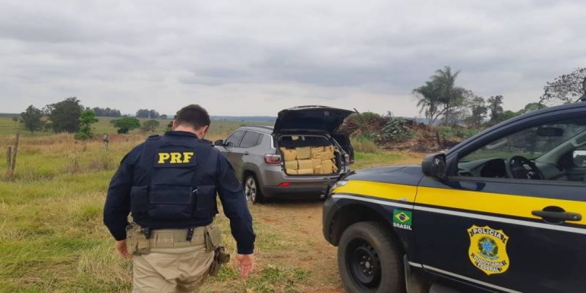 Em menos de 3 horas, PRF apreende mais de 1 tonelada de maconha no Paraná