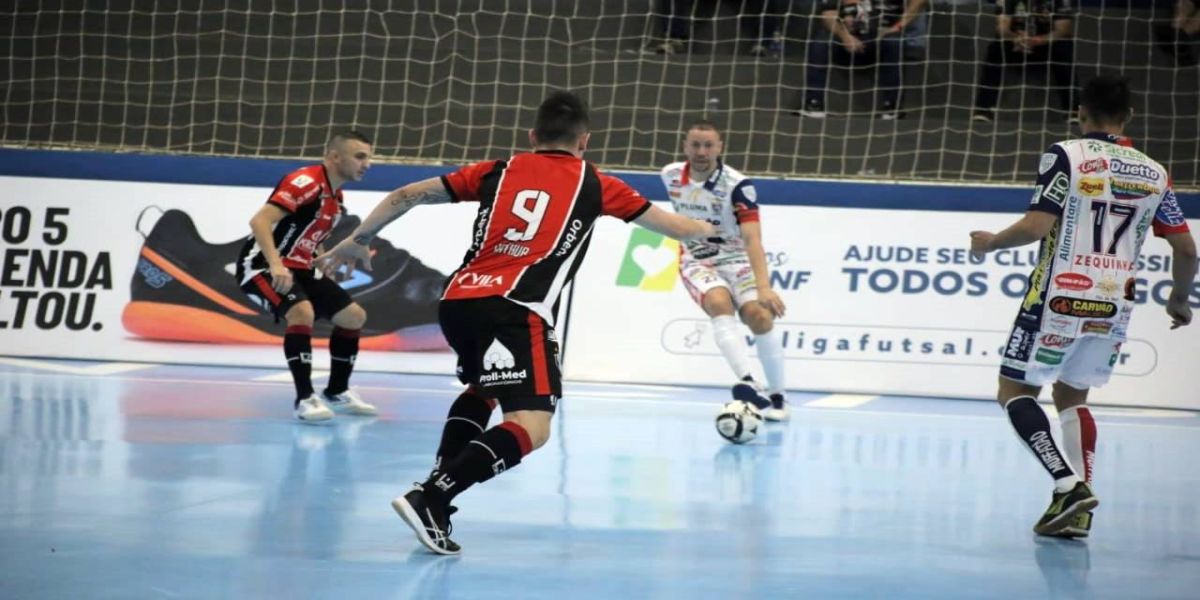Cascavel Futsal empata em 2 a 2 com o Joinville pela Liga Nacional