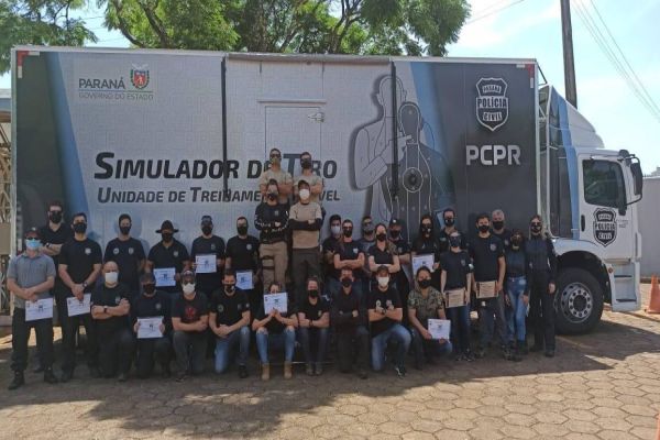 PCPR promove curso de atualização de armamento e tiro em Cascavel