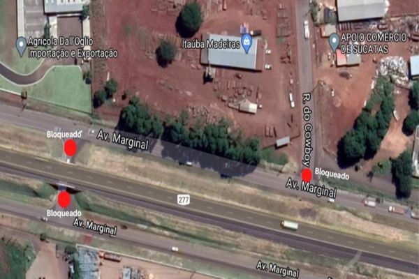 Atenção ao trafegar pela via marginal da BR-277 neste sábado (26)