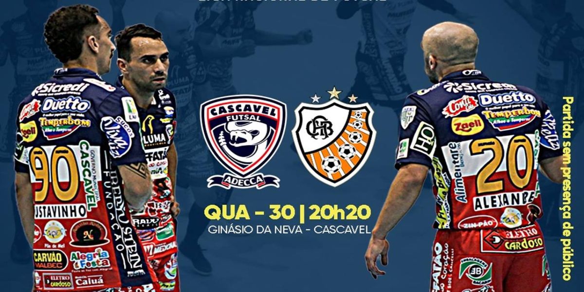 Cascavel Futsal se prepara para encarar a Carlos Barbosa pela Liga Nacional