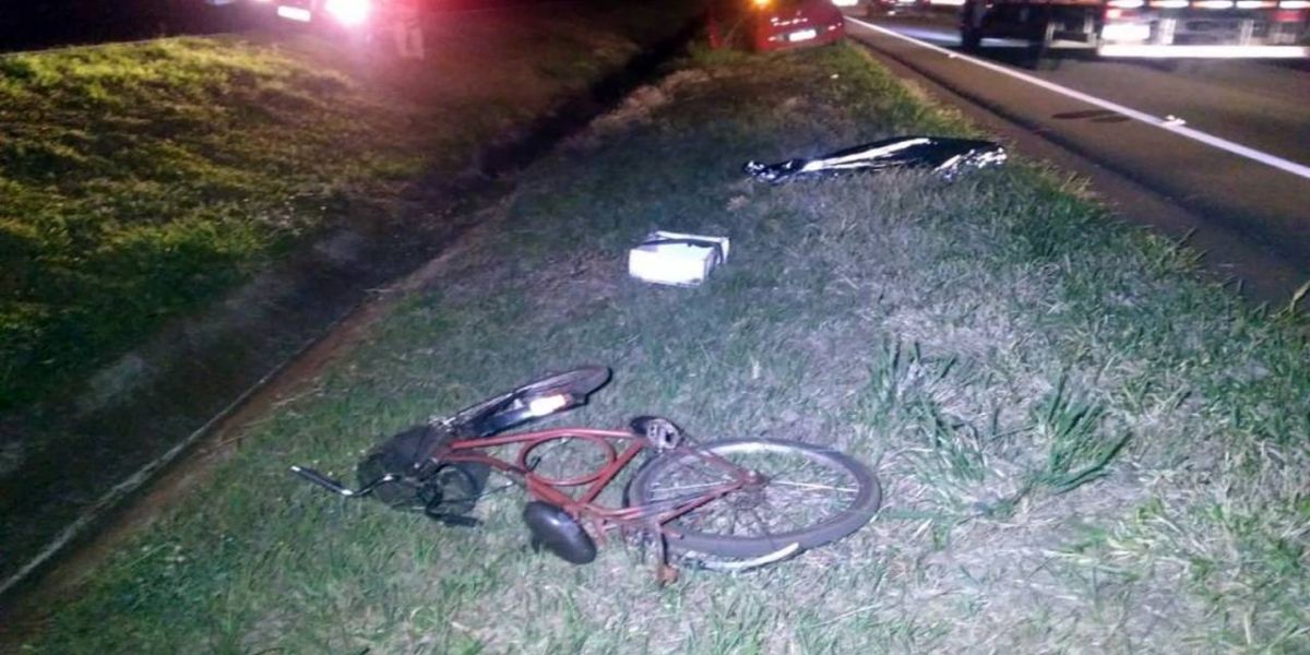 Ciclista morre ao ser atropelado na BR-467 entre Toledo e Cascavel