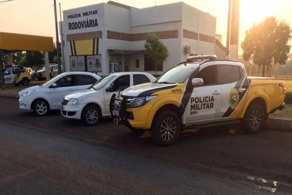 PRE Cascavel apreende veículos preparados para transporte de ilícitos