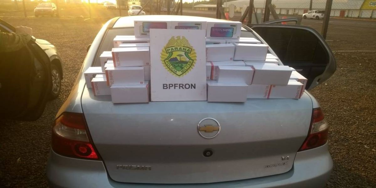 BPFRON apreende dois veículos com grande quantidade de celulares contrabandeados em Nova Santa Rosa