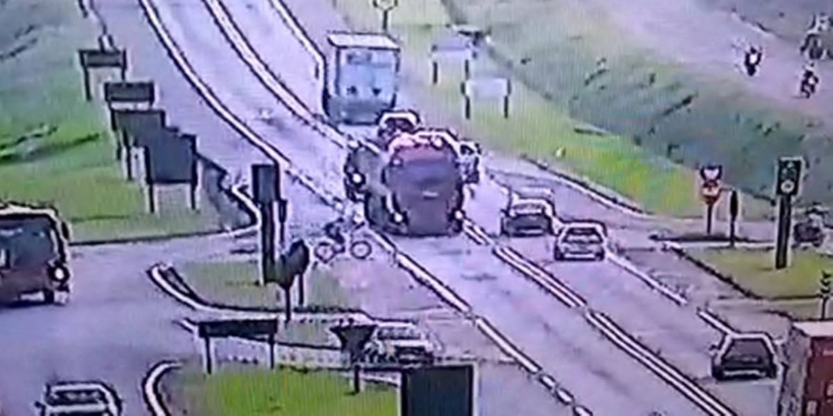 Câmera de monitoramento registra grave acidente de trânsito com óbito na BR-277