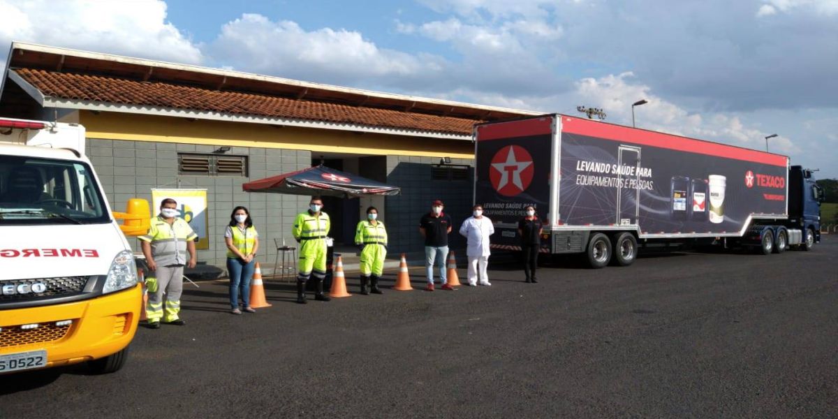 Caminhoneiros recebem orientação no combate ao coronavírus